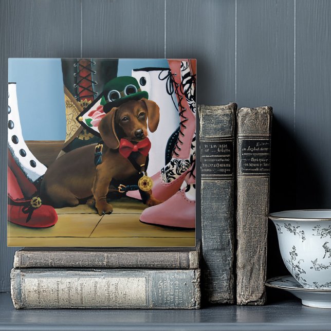 Steampunk Dachshund Calçados Boot Vitoriano (Criador carregado)