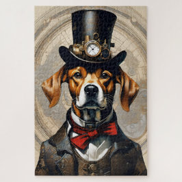 Steampunk Dog Jig Saw Quebra-cabeça