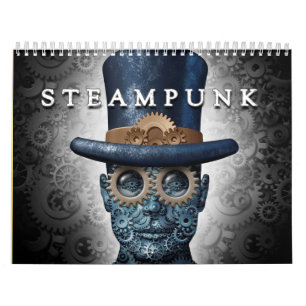 Steampunk e calendário do punk do vapor