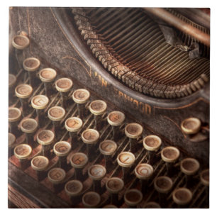 Steampunk - máquina de escrever - tuckered