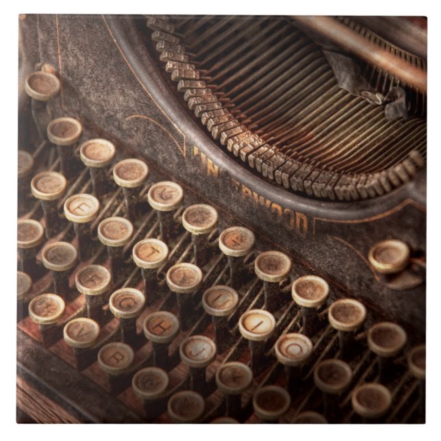 Steampunk - máquina de escrever - tuckered (Frente)