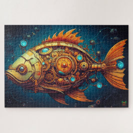 🐙 Steampunk Mechanical Fish Quebra-cabeça 🐟