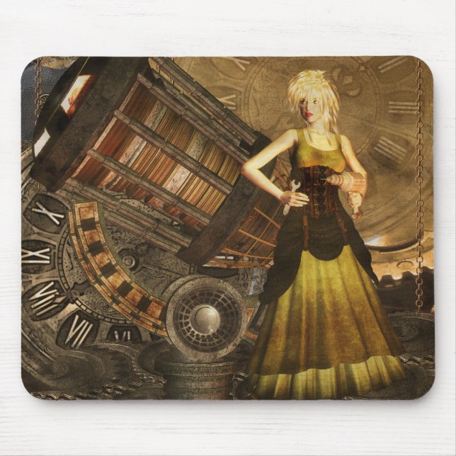 Steampunk Mousepad com sonho telescópico (Frente)