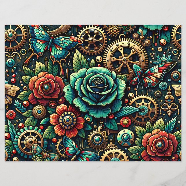 Steampunk Pensava Que O Livro De Mão Dupla (Frente)