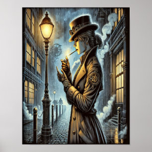 Steampunk Poster 20, o segredo do detetive