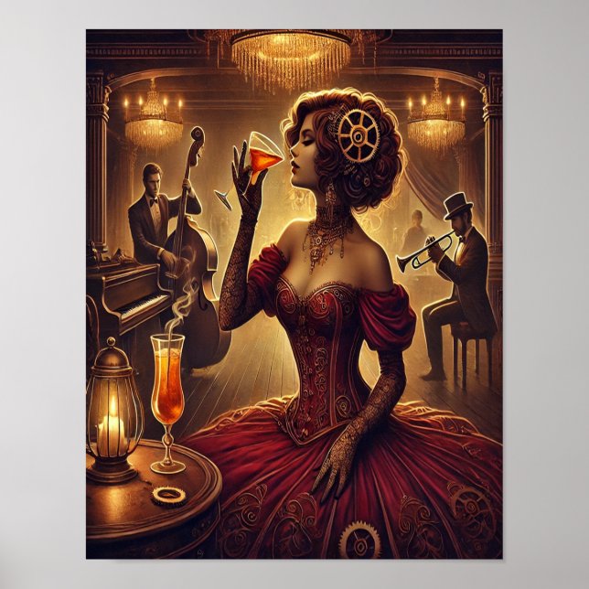 Steampunk Poster 22, The Blackout Seductress (Frente)