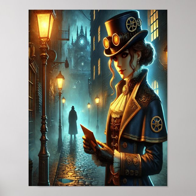 Steampunk Poster 23, O Informante Do Clockwork (Frente)