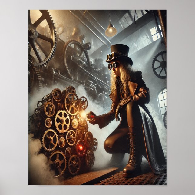 Steampunk Poster 56 O Clockwork Saboteur (Frente)