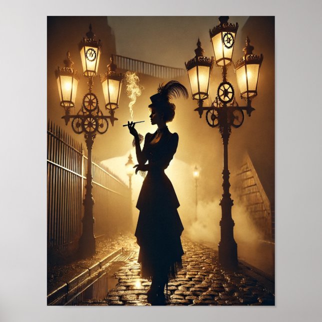 Steampunk Poster 67 O Sedutor Gaslight (Frente)
