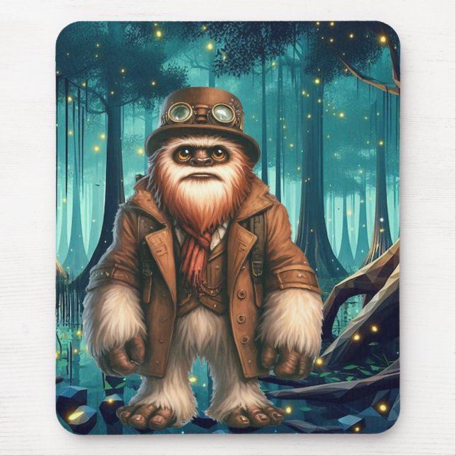 Steampunk Sasquatch Mousepad (Frente)