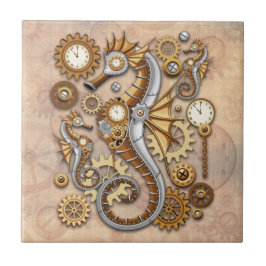 Steampunk Seacavalo Vintage Surreal Art