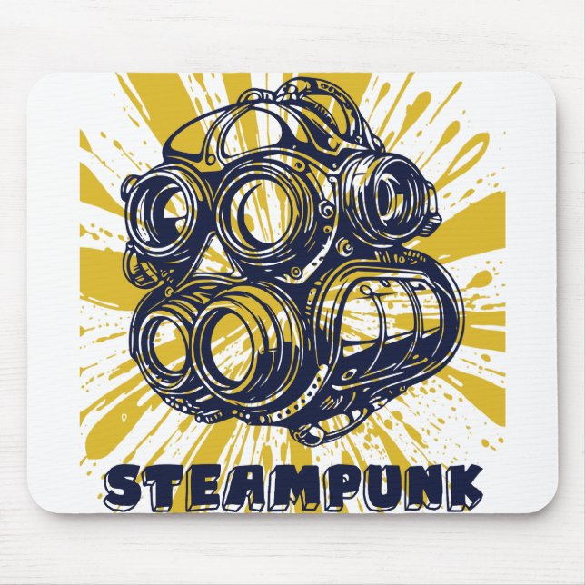 Steampunk Vintage Art - Mouse Pad (Frente)