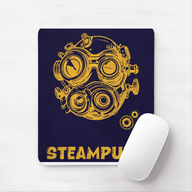 Steampunk Vintage Art V2– Vertical Mousepad (Com mouse)