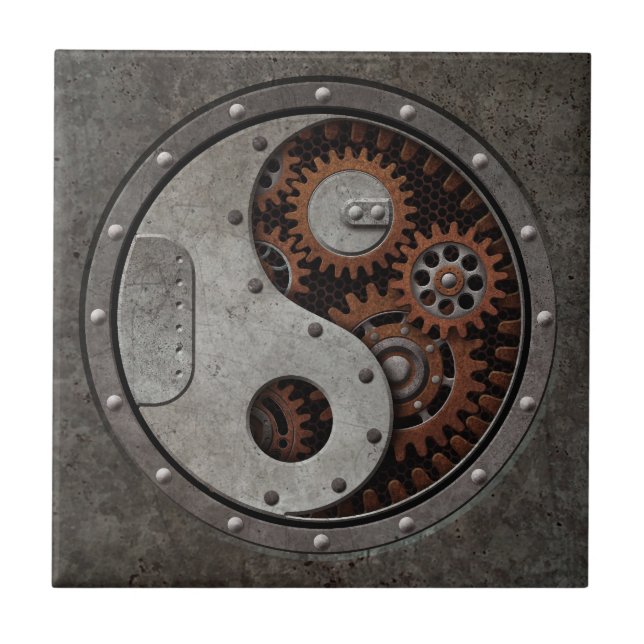 Steampunk Yin Yang (Frente)