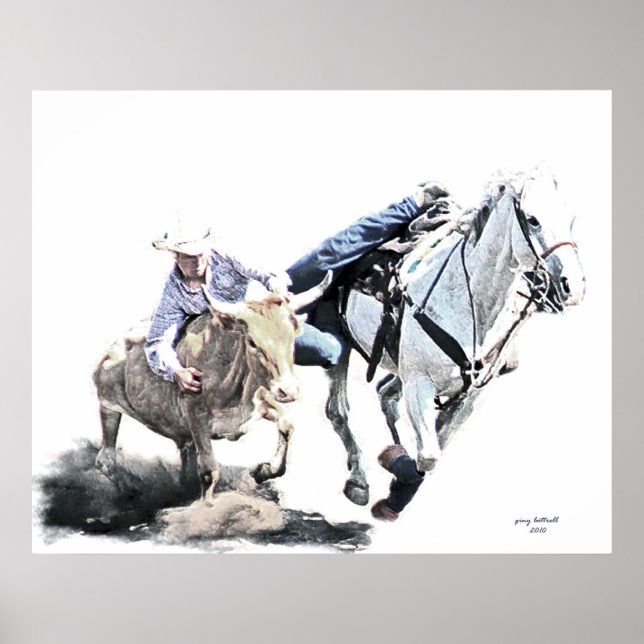 Steer Wrestling poster (Frente)