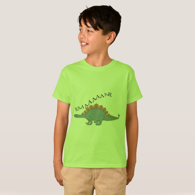 Stegosaurus - Camiseta Básica Infantil (Frente Completa)