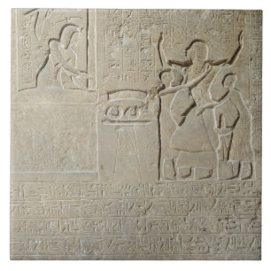 Stele das colares, Hormin que recebe o ouro