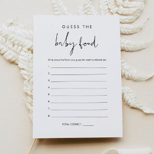 STELLA adivinha o cartão do jogo da Comida do bebê