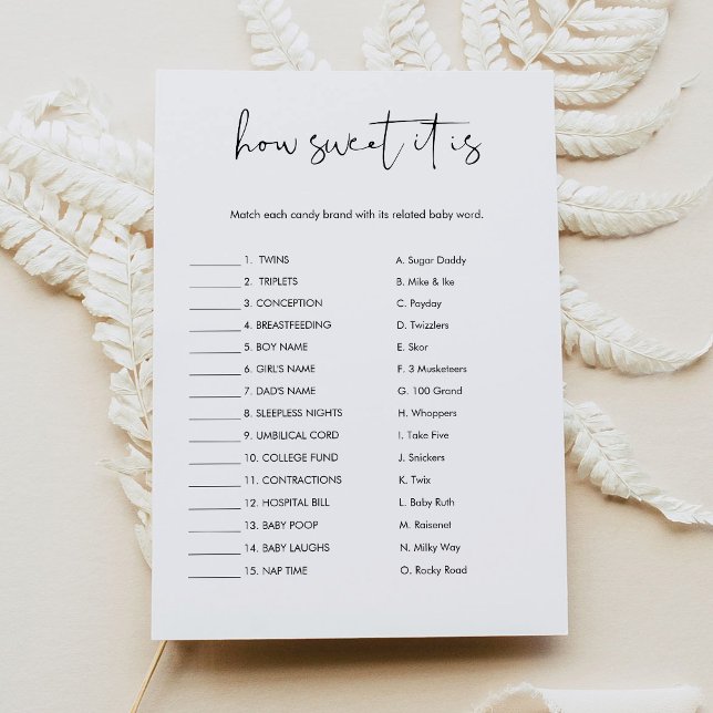 STELLA Como É Doce O Cartão De Bebê De Bar Doces (Criador carregado)