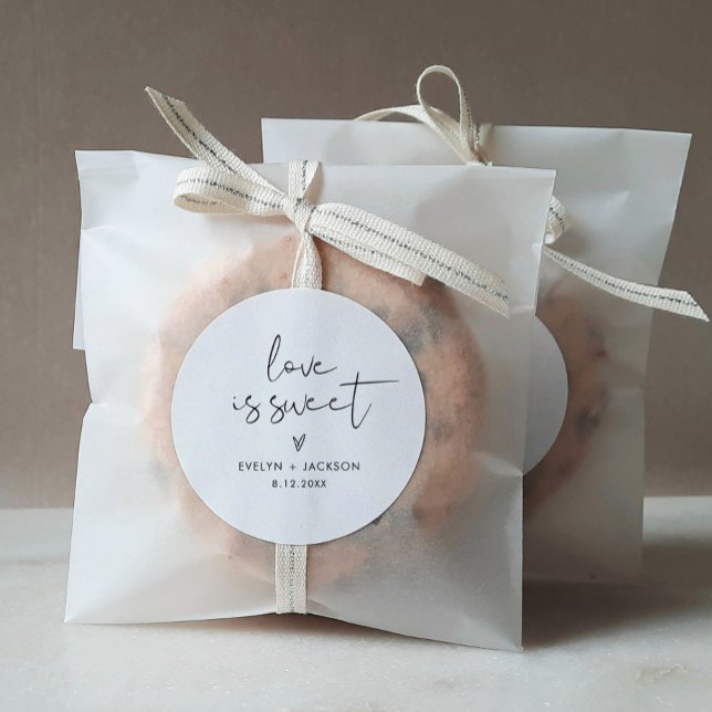 STELLA Love is Sweet Favor Adesivo 3" (folha de 6) (Criador carregado)