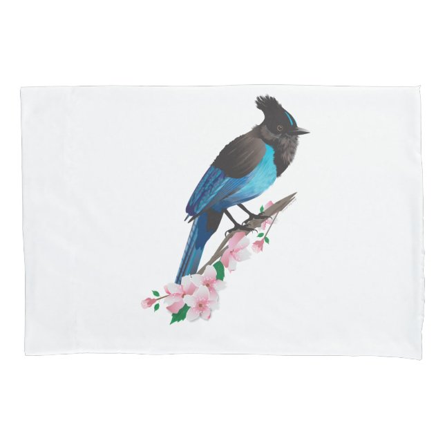Steller's Jay Pillowcase (Frente-Esquerda)
