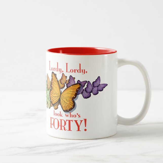 Stephanie quarenta! Caneca de café 2 (Direita)