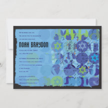 STEPPING STONES Bar Bat Mitzvah Convite