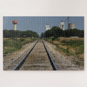 Sterling Kansas com QUEBRA-CABEÇA da ferrovia
