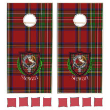 Stewart Scottish Clan Tartan Crest