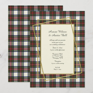 Stewart Vestido Moderno com Dourado Convite de Qua