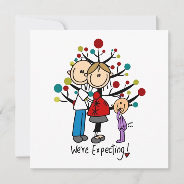 Stick Figures Expectativa Parente Girl (Frente)