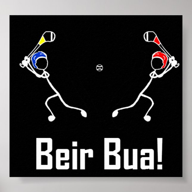 Stick With Sport Hurling Poster Beir Bua (Frente)