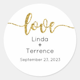 Stickers, Etiquetas de casamento, Script, Amor