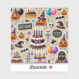 Stickers projetam adesivos de aniversário de Hallo