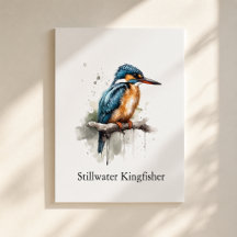 Stillwater Kingfisher Lakehouse Aquarela