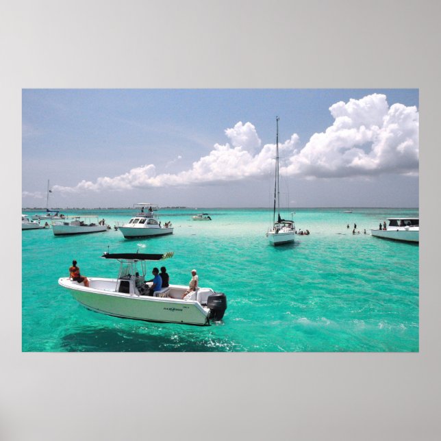 Stingray City Grand Cayman Islands Poster (Frente)