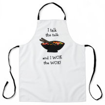 Stir-Fry Wok a Comida chinesa engraçada Wok