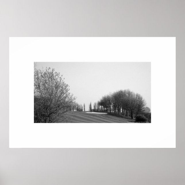 Stockley Black and White Golf Course poster (Frente)