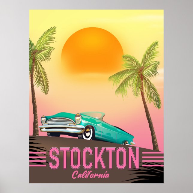 Stockton California Poster (Frente)