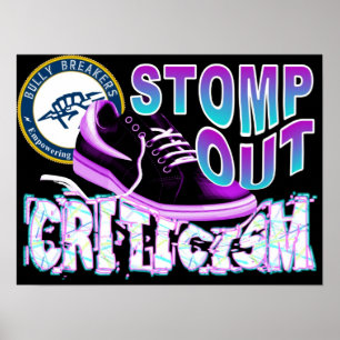 Stomp para fora o poster da desaprovação
