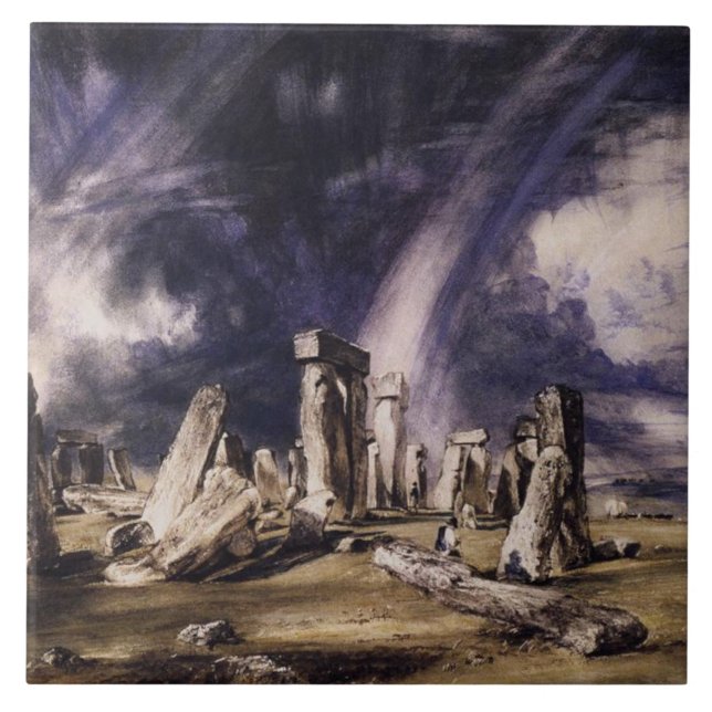 Stonehenge (Antigo Monumento da Idade do Bronze em (Frente)