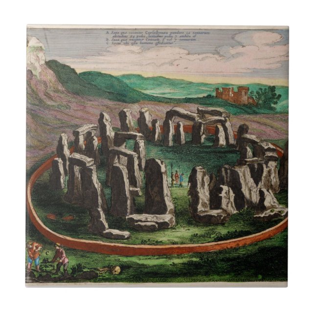 Stonehenge de Atlas Van Mergulhão-do-norte 1649 (Frente)