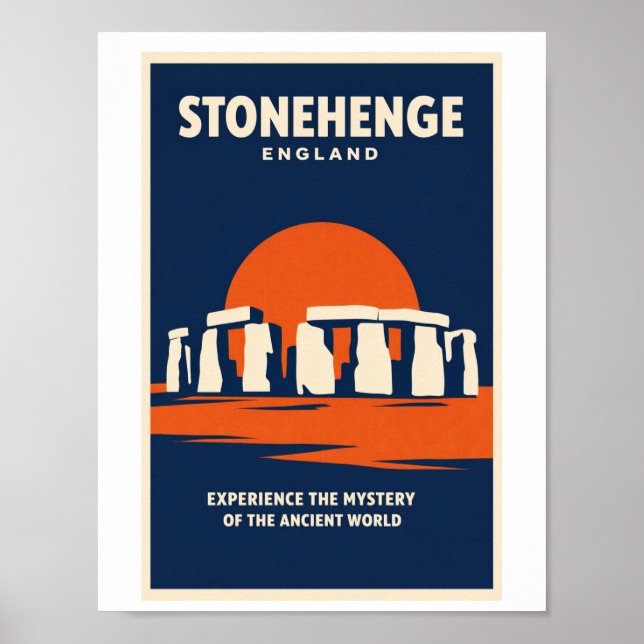 Stonehenge Inglaterra Arte de Parede de Poster de  (Frente)