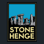 stonehenge stone henge art deco retro poster<br><div class="desc"></div>