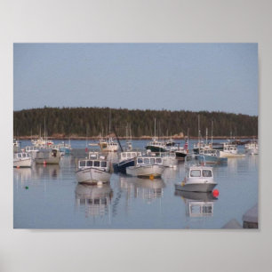 Stonington Harbor, Stonington Maine Poster