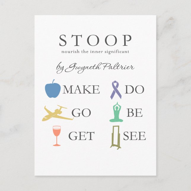 STOOP - Nutre O Cartão Postal Significativo Intern (Frente)