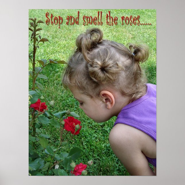 Stop and Smell the Roses Poster (Frente)