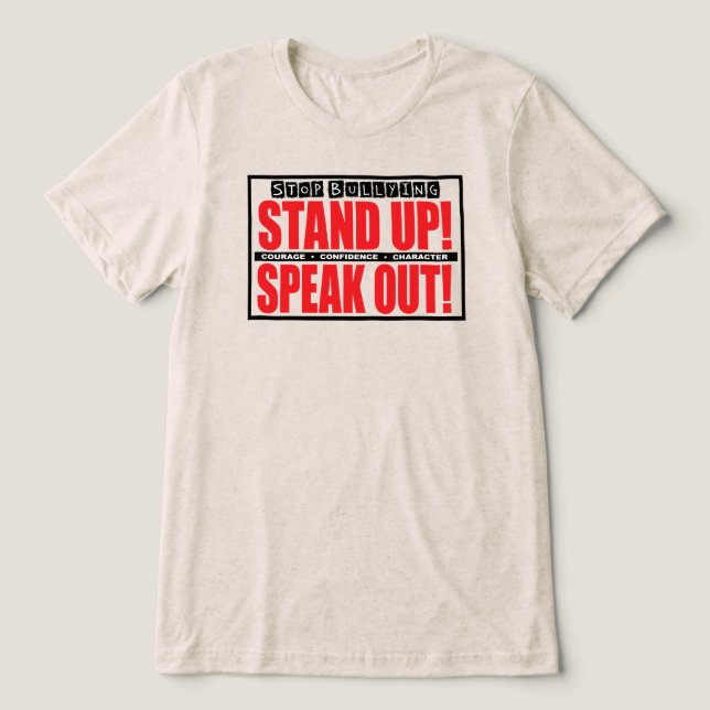 Stop Bullying - Stand Up, Speak Out (Design frontal)