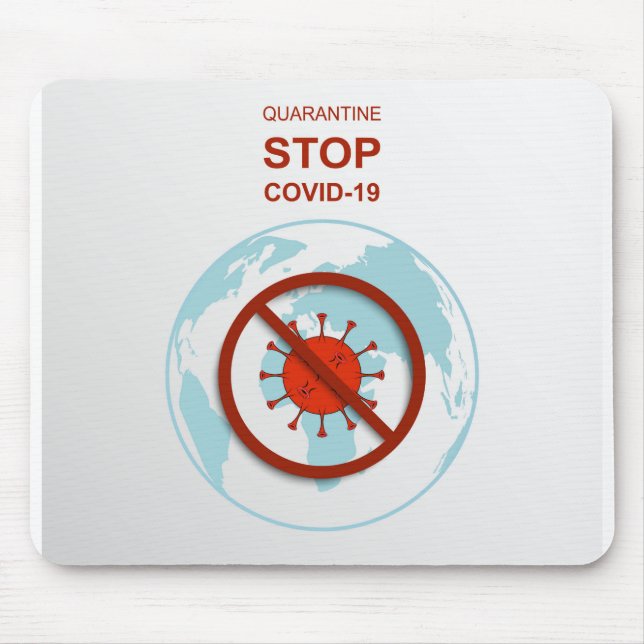 stop covid19 Mousepad (Frente)