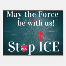 Stop ICE:two-sided 18 x24